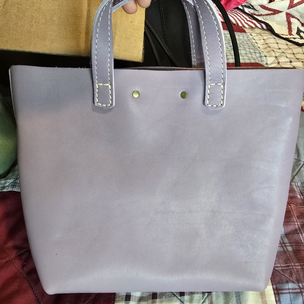 Portland Leather Mini Lavender Crossbody - Picture 2 of 5
